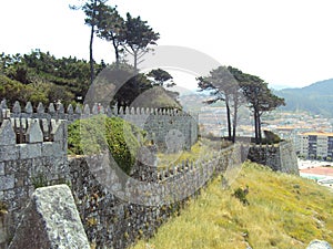 Monterreal Castle is a castle in Ria de Vigo and the valley of Minor, Galicia, Spain. photo