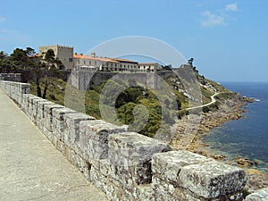 Monterreal Castle is a castle in Ria de Vigo and the valley of Minor, Galicia, Spain. photo