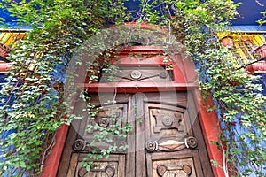 Monterrey, colorful historic buildings in the center of the old city Barrio Antiguo Ã¢â¬â a famous tourist attraction photo