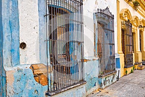 Monterrey, colorful historic buildings in the center of the old city Barrio Antiguo photo