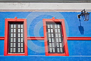 Monterrey, colorful historic buildings in the center of the old city Barrio Antiguo photo