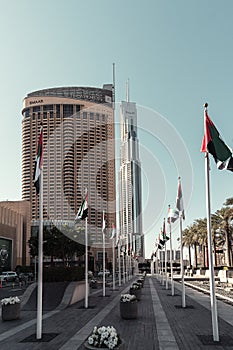 MONTERREY, MEXICO - Jan 17, 2020: View at Address Downtown Dubai Hotel