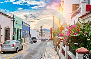 Monterrey streets in the center of the city, Barrio Antiguo