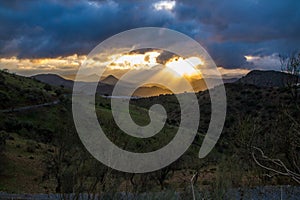 Montes de MÃÂ¡laga hills, Malaga, Spain photo