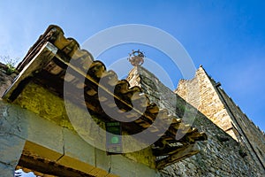 Montesquiu Castle in Ripoll, Catalonia, Spain.