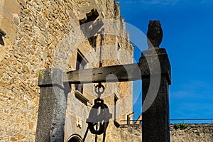 Montesquiu Castle in Ripoll, Catalonia, Spain.