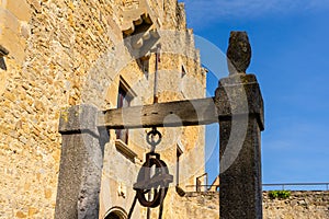 Montesquiu Castle in Ripoll, Catalonia, Spain.