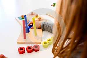 In montessori alternative education pedagogy special materials are used to guide the student to develop all their creative