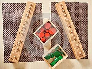 Montessori counting games learning numbers