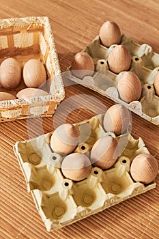 Montessori counting system with eggs