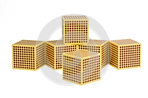 Montessori Golden Beads - 1000 cube