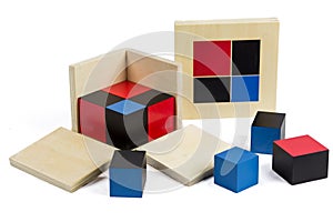 Montessori Material Binomial Cube