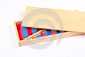 Montessori Number Rods Set in a Box