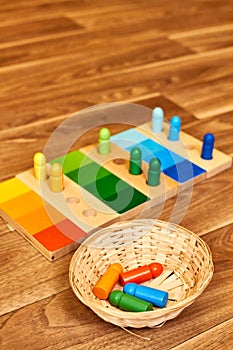 Montessori wood color gamut