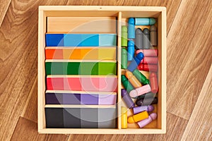 Montessori wood color gamut