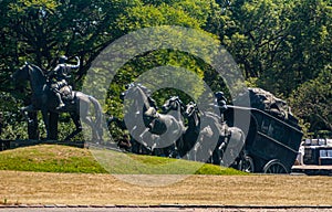 La diligencia Monument in Prado Park Montevideo, Uruguay photo