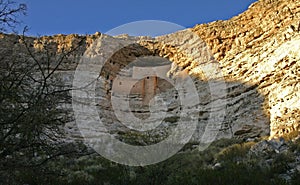 Montezuma Castle National Monument - cliff dwelling Indian ruins in Campe Verde