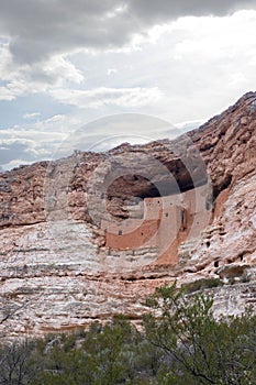 Montezuma castle national monument view, Arizona, USA