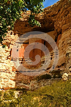 Montezuma\'s Castle Indian Ruins Cliff Dwelling, Arizona