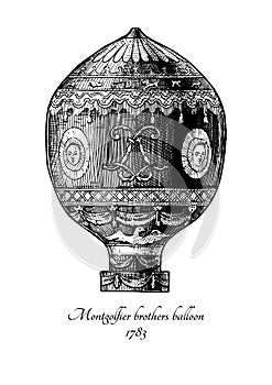 Montgolfier brothers balloon