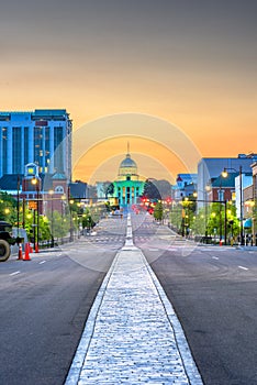 Montgomery, Alabama, USA with the State Capitol photo