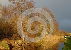 Montgomery Canal in Shropshire, UK