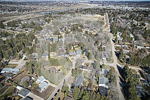 Montgomery Neighborhood Aerial View in Saskatoon