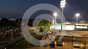 Montgomery Riverwalk Stadium and trains