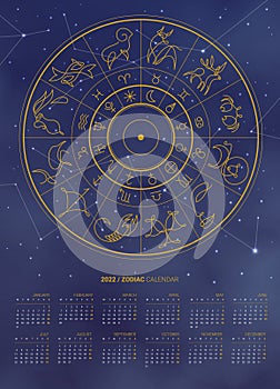  12 un mes de muro zodíaco calendario plantilla colocar 
