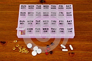 Monthly pills planner