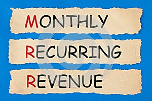 Monthly Recurring RevenueMRR photo