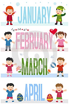 Months Banners with Kids [1]