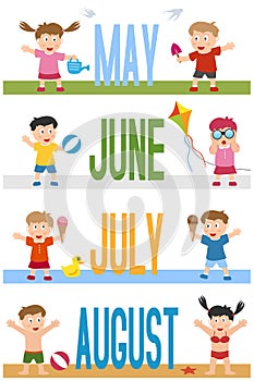 Months Banners with Kids [2] photo