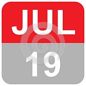 JULY 19 - MONTHS DAILY DATE