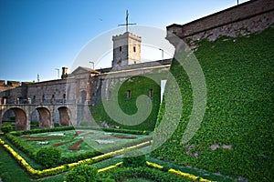 Montjuic Castle in Barcelona, Spain