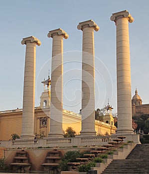 Montjuic - the famous mountain in Barcelona