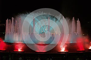 Montjuic (magic) fountain in Barcelona #9