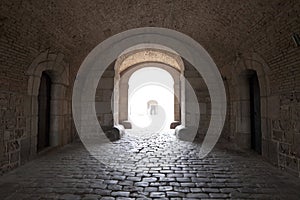 The entrance of the Castillo de MontjuÃÂ¯c photo