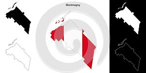 Montmagny outline map