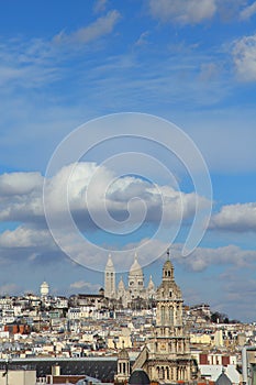 Montmartre hill in Paris, France