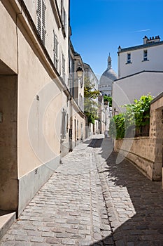 Montmartre, Rue Saint Rustique, Paris, France photo