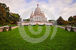 Montmartre at sunrise - Basilica Sacre Coeur