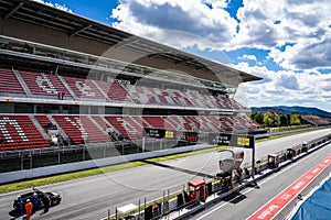 Montmelo Catalonia circuit in montjuic spirit Barcelona circuit car show