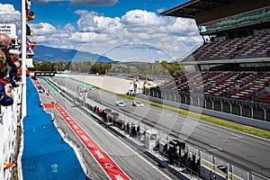 Montmelo Catalonia circuit in montjuic spirit Barcelona circuit car show