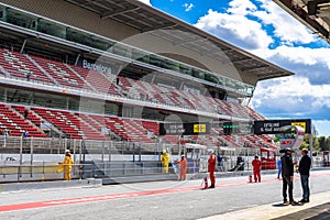 Montmelo Catalonia circuit in montjuic spirit Barcelona circuit car show