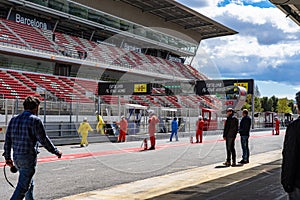 Montmelo Catalonia circuit in montjuic spirit Barcelona circuit car show