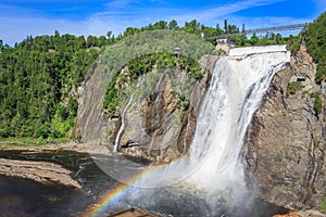 Montmorency falls near Quebec city, Canada