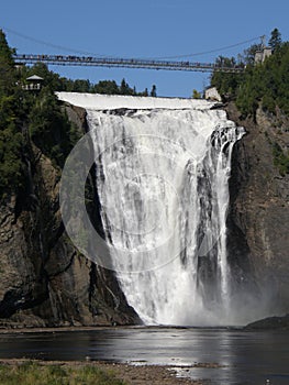 The Montmorency Falls in Quebec City, Canada