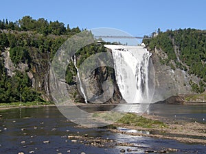 The Montmorency Falls in Quebec City, Canada