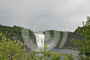 Montmorency Falls from Quebec Province in Canada